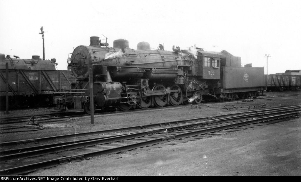 MILW 2-8-2 #722 - Milwaukee Road